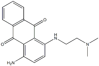 1-[[2-(Dimethylamino)ethyl]amino]-4-amino-9,10-anthraquinone Struktur