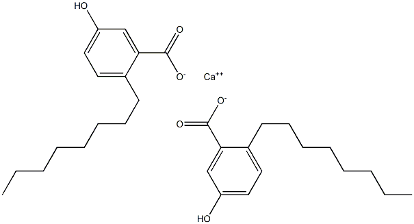 Bis(2-octyl-5-hydroxybenzoic acid)calcium salt Struktur