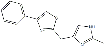 2-(2-Methyl-1H-imidazol-4-ylmethyl)-4-phenylthiazole Struktur