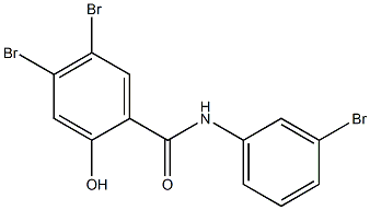 3',4,5-Tribromo-2-hydroxybenzanilide Struktur