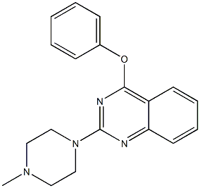 2-[4-Methyl-1-piperazinyl]-4-(phenoxy)quinazoline Struktur