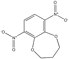 6,9-Dinitro-3,4-dihydro-2H-1,5-benzodioxepin Struktur