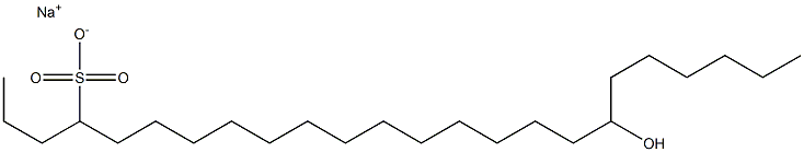 18-Hydroxytetracosane-4-sulfonic acid sodium salt Struktur