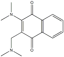 2-Dimethylaminomethyl-3-dimethylaminonaphthalene-1,4-dione Struktur