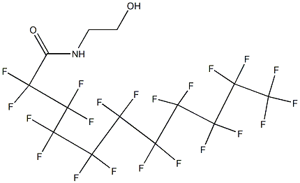 N-(2-Hydroxyethyl)-2,2,3,3,4,4,5,5,6,6,7,7,8,8,9,9,10,10,11,11,11-henicosafluoroundecanamide Struktur