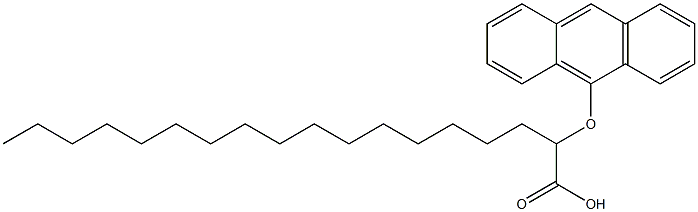 2-(Anthracen-9-yloxy)stearic acid Struktur