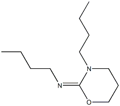 2-(Butylimino)-3-butyltetrahydro-2H-1,3-oxazine Struktur