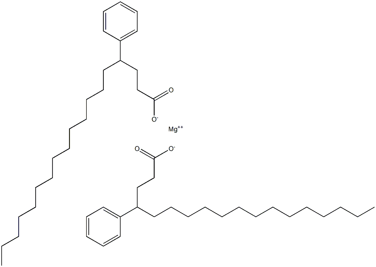 Bis(4-phenylstearic acid)magnesium salt Struktur