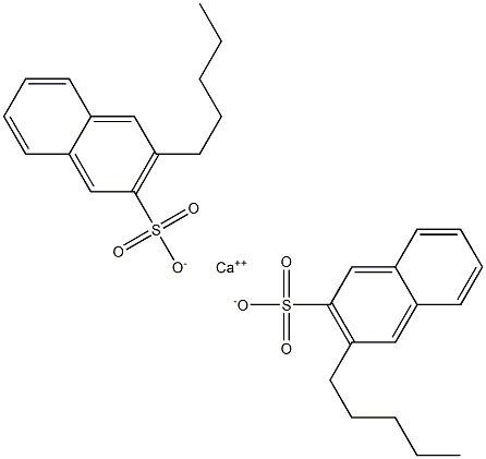 Bis(3-pentyl-2-naphthalenesulfonic acid)calcium salt Struktur