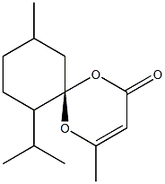 (6S)-7-Isopropyl-4,10-dimethyl-1,5-dioxaspiro[5.5]undeca-3-ene-2-one Struktur