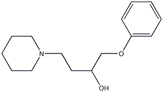 1-Phenoxy-4-(1-piperidinyl)-2-butanol Struktur