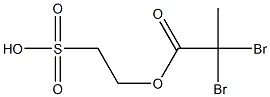 2-Hydroxyethanesulfonic acid 2,2-dibromopropionate Struktur