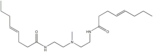 N,N'-[Methyliminobis(2,1-ethanediyl)]bis(4-octenamide) Struktur