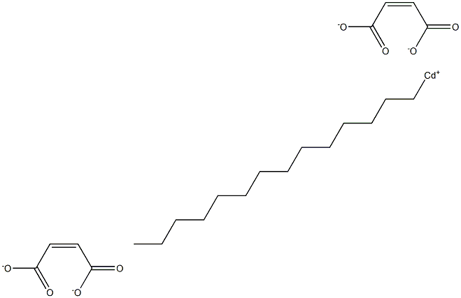 Bis(maleic acid 1-tetradecyl)cadmium salt Struktur