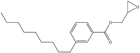 3-Nonylbenzoic acid glycidyl ester Struktur