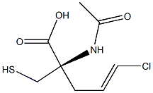 (E-3-Chloro-2-propenyl)mercapturic acid Struktur