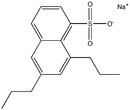 6,8-Dipropyl-1-naphthalenesulfonic acid sodium salt Struktur