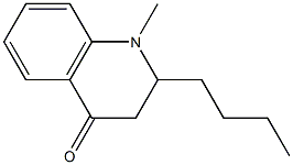 1,2-Dihydro-2-butyl-1-methylquinolin-4(3H)-one Struktur