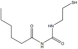 N-[(2-Mercaptoethyl)carbamoyl]hexanamide Struktur