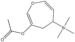 4-(Trimethylsilyl)-6-acetoxy-4,5-dihydrooxepin Struktur