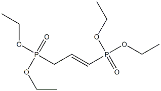 1,3-Bis(diethoxyphosphinyl)-1-propene Struktur