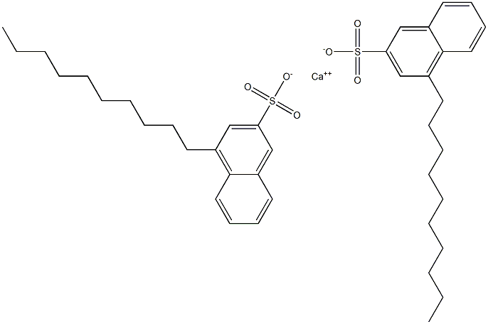 Bis(4-decyl-2-naphthalenesulfonic acid)calcium salt Struktur