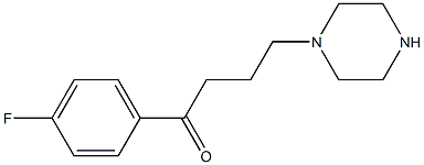 1-(4-Fluorophenyl)-4-piperazino-1-butanone Struktur