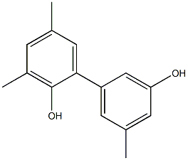 3,5,5'-Trimethyl-1,1'-biphenyl-2,3'-diol Struktur