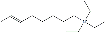 N,N,N-Triethyl-6-octen-1-aminium Struktur