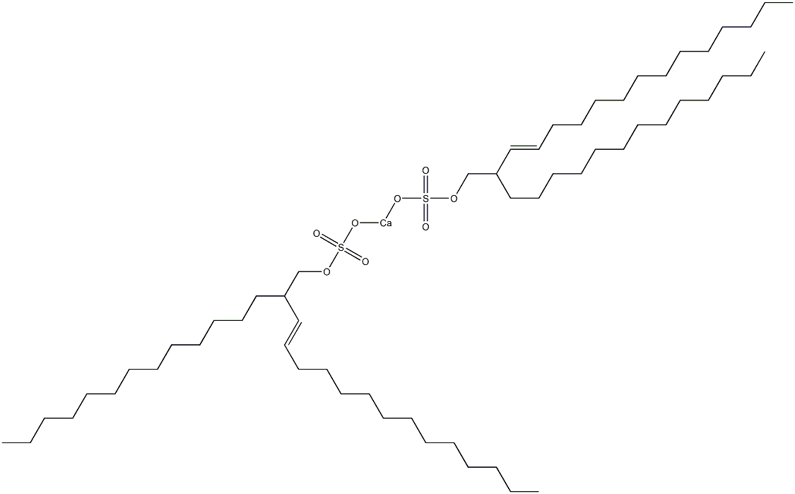 Bis(2-tridecyl-3-hexadecenyloxysulfonyloxy)calcium Struktur