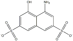 5-Amino-4-hydroxy-2,7-naphthalenedisulfonate Struktur