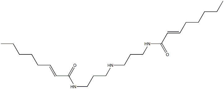 N,N'-[Iminobis(3,1-propanediyl)]bis(2-octenamide) Struktur