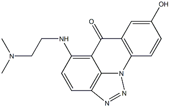 5-[2-Dimethylaminoethylamino]-8-hydroxy-6H-[1,2,3]triazolo[4,5,1-de]acridin-6-one Struktur