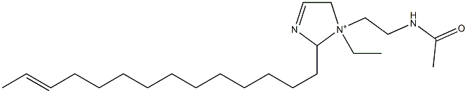 1-[2-(Acetylamino)ethyl]-1-ethyl-2-(12-tetradecenyl)-3-imidazoline-1-ium Struktur