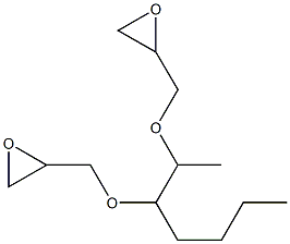 2,3-Bis(glycidyloxy)heptane Struktur