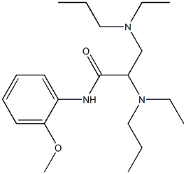 2,3-Bis(ethylpropylamino)-N-(o-methoxyphenyl)propionamide Struktur