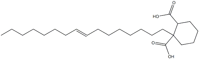 Cyclohexane-1,2-dicarboxylic acid hydrogen 1-(8-hexadecenyl) ester Struktur