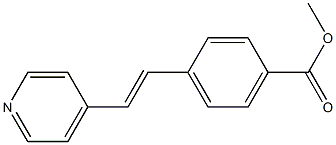 4-(4-(Methoxycarbonyl)styryl)pyridine Struktur