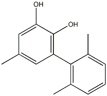 3-(2,6-Dimethylphenyl)-5-methylbenzene-1,2-diol Struktur