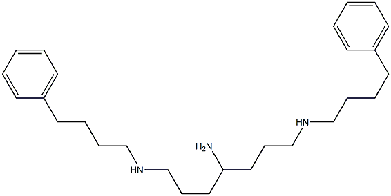 N,N''-Bis(4-phenylbutyl)heptane-1,4,7-triamine Struktur