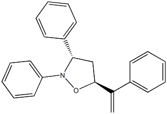 (3S,5S)-2,3-Diphenyl-5-(1-phenylethenyl)isoxazolidine Struktur