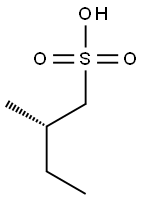 [S,(+)]-2-Methyl-1-butanesulfonic acid Struktur