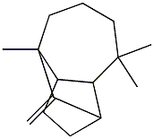 3,3,7-Trimethyl-8-methylenetricyclo[5.4.0.02,9]undecane Struktur