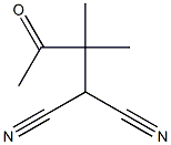 2-(1,1-Dimethyl-2-oxopropyl)propanedinitrile Struktur