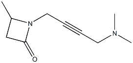 1-(4-(Dimethylamino)-2-butynyl)-4-methylazetidin-2-one Struktur