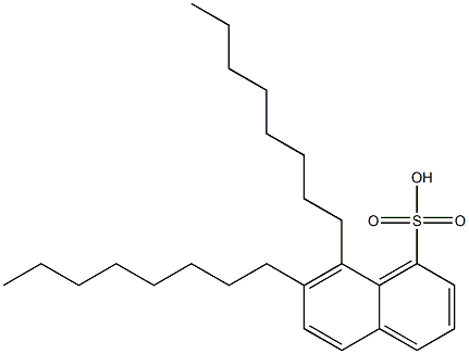 7,8-Dioctyl-1-naphthalenesulfonic acid Struktur