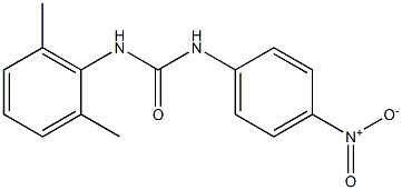 1-(2,6-Dimethylphenyl)-3-(4-nitrophenyl)urea Struktur