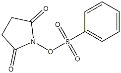 Benzenesulfonic acid 2,5-dioxopyrrolidine-1-yl ester Struktur