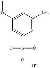 3-Amino-5-methoxybenzenesulfonic acid lithium salt Struktur