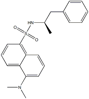 N-[(R)-1-Methyl-2-phenylethyl]-5-(dimethylamino)-1-naphthalenesulfonamide Struktur